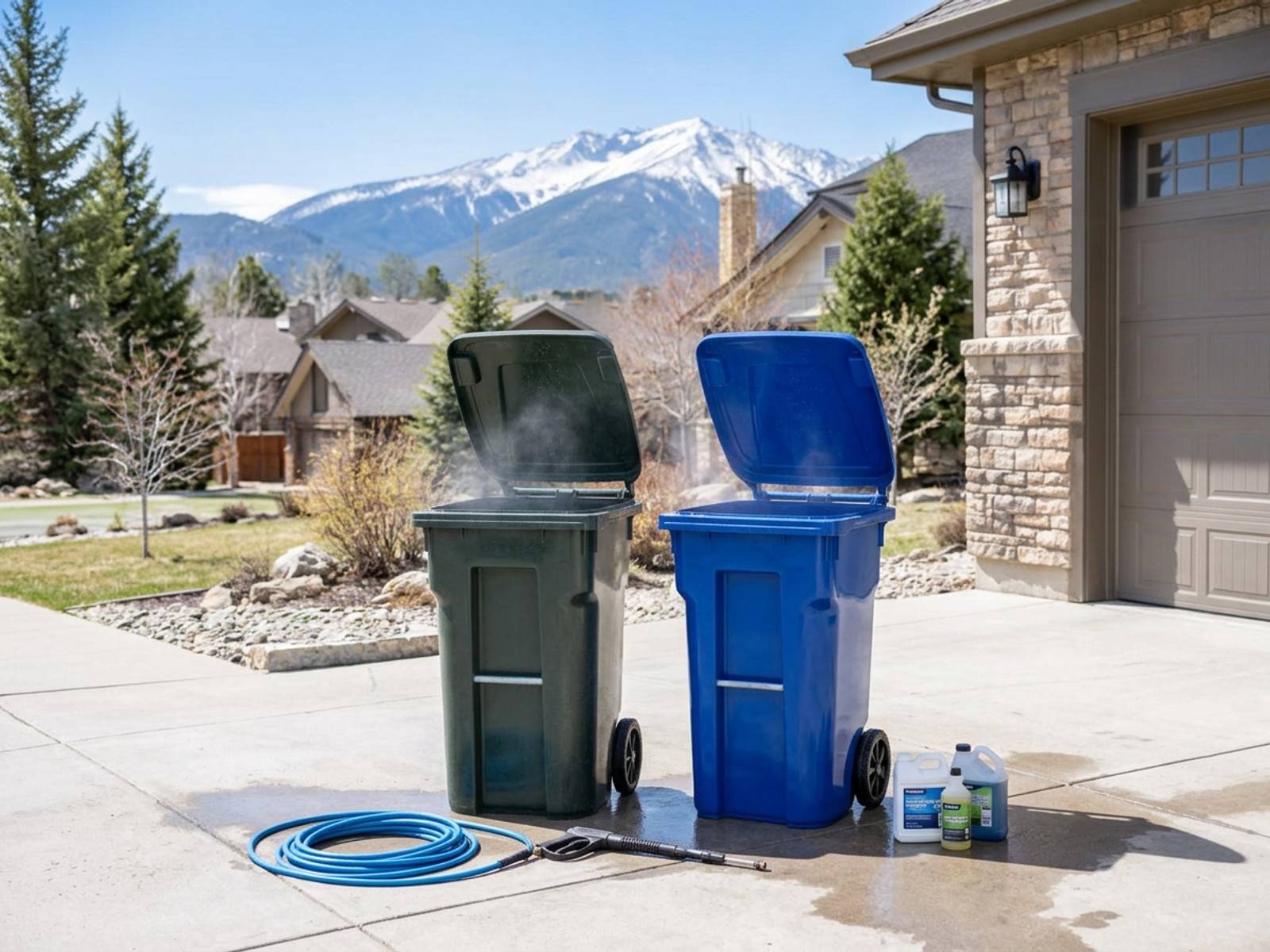 Trash Bin Cleaning & Disinfection